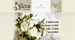 Desktop Screenshot of kwiaciarniayucca.pl